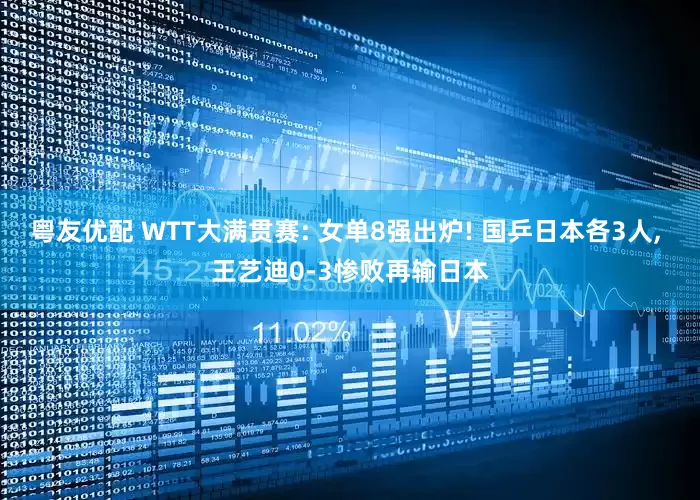 粤友优配 WTT大满贯赛: 女单8强出炉! 国乒日本各3人, 王艺迪0-3惨败再输日本
